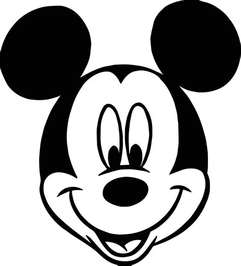 Mickey Mouse Face Template